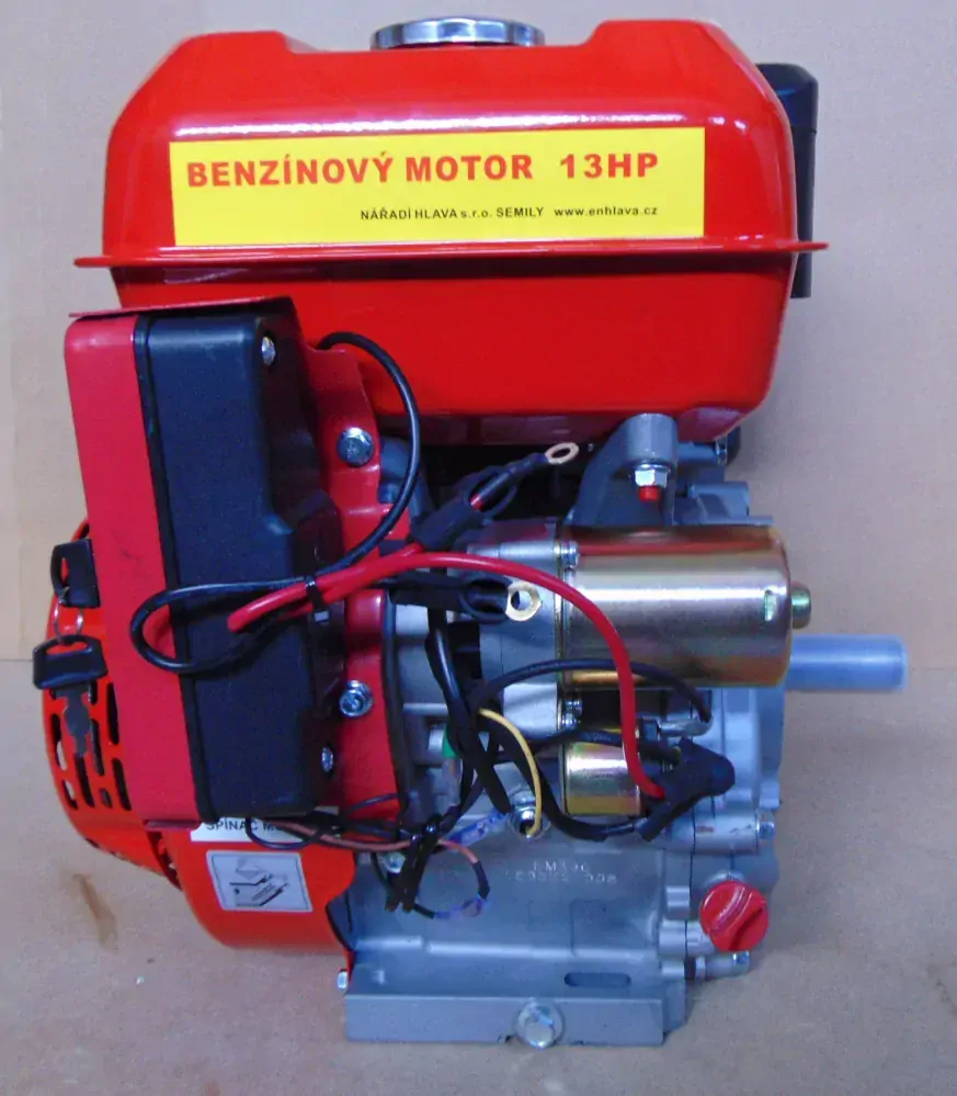 Motor HG 390 QE, 13 HP eL.+ruční start, hřídel 25,4mm=GX390E