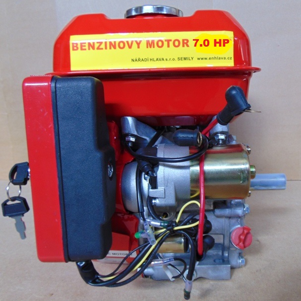 Motor HG 210 QE, 7.0 HP, el. start,  hříd. 19,05mm
