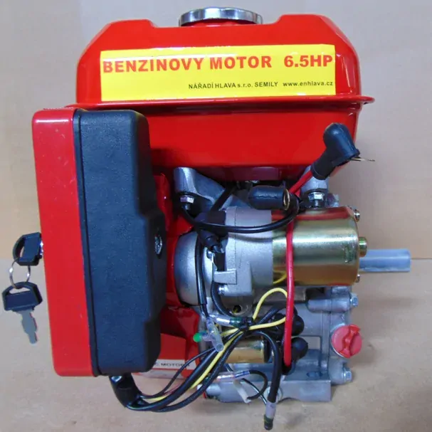 Motor HG 200 SE, 6,5 HP, el. + ruční start, hř. 20 mm = GX200E 