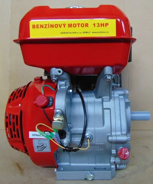 Motor HG 390 S, 13 HP, ruční start, hř. 25 mm = GX 390