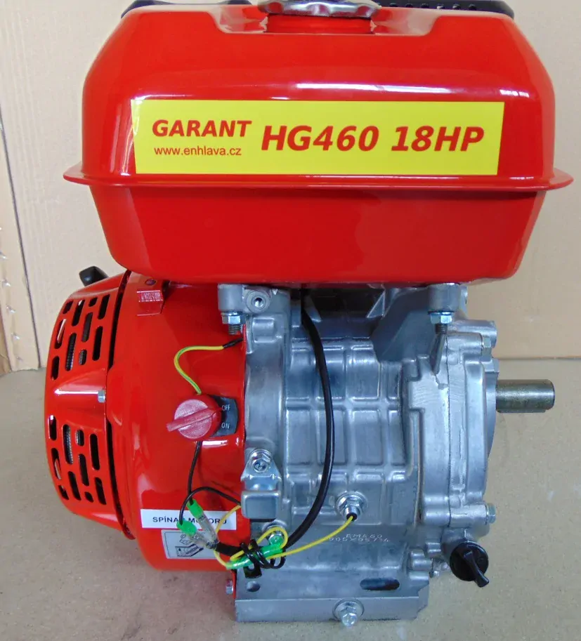 Motor HG 460 S, 18HP, ruční start, hř. 25mm