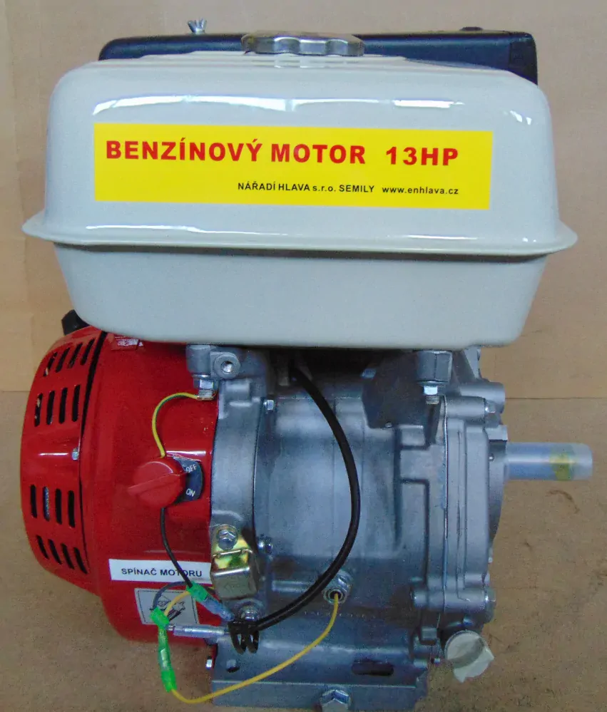 Motor HG 390 Q, 13 HP, ruční start, hř. 25,4mm = GX390