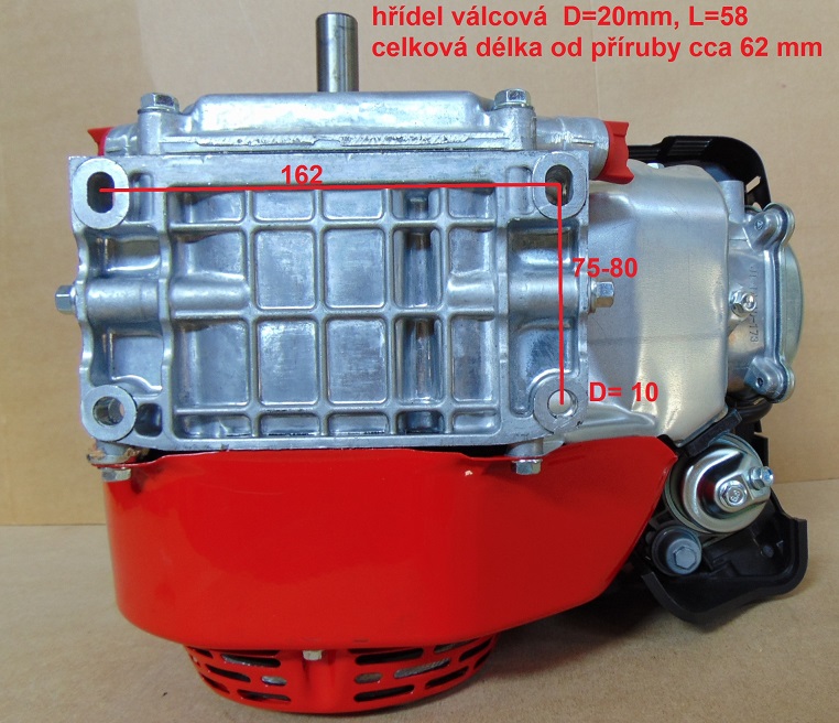 Motor HG 210 S, 7,0 HP, ruční start, hříd. 20mm